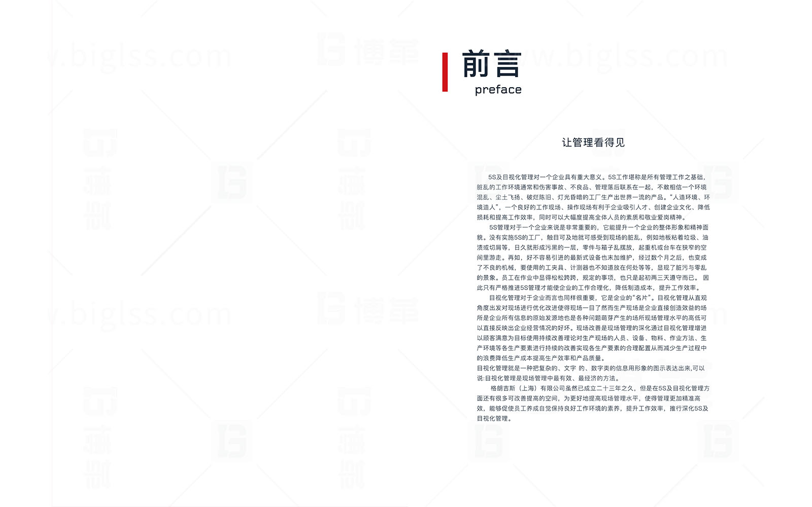 格朗吉斯 目視化設(shè)計(jì) 上海博革 博革咨詢(xún)